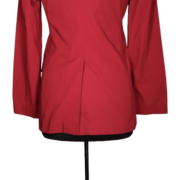 Banana Republic Women's Jacket Red Button Pockets Lightweight Safari Canvas XS - Picture 7 of 7